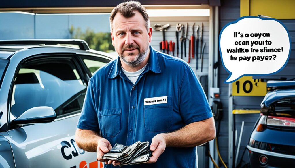 pay for car repairs with no money